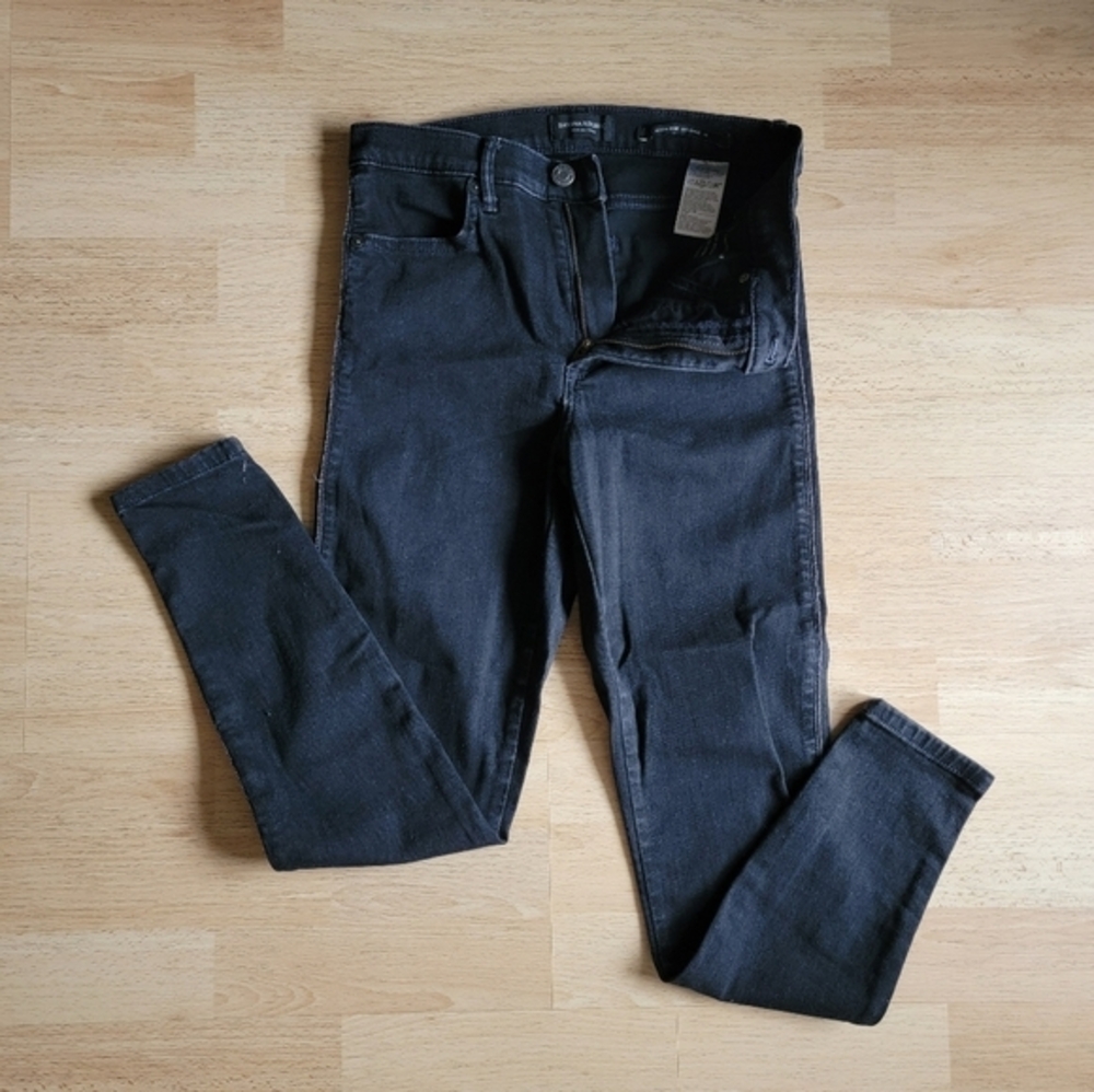 Banana Republic High Rise Legging Premium Denim Black Jeans‎ Size 26